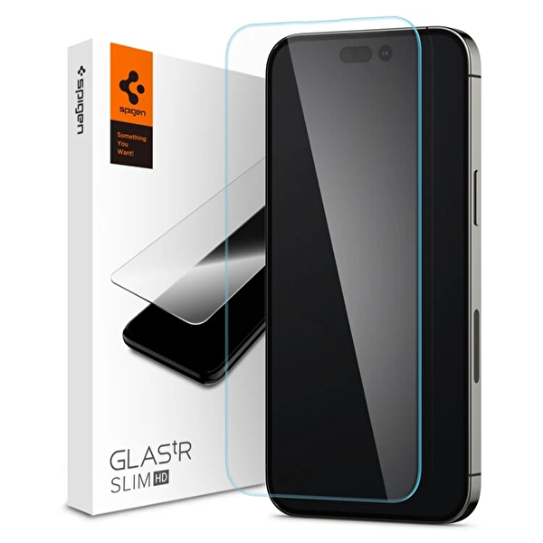 Spigen Spigen iPhone 14 Pro Max Glas.TR Slim HD Cam Ekran Koruyucu