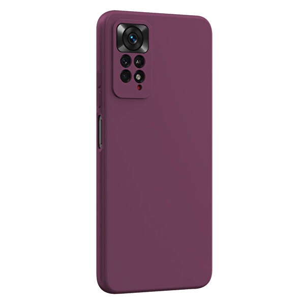 Microsonic Matte Silicone Xiaomi Redmi Note 12 Pro 4g Kılıf Mor