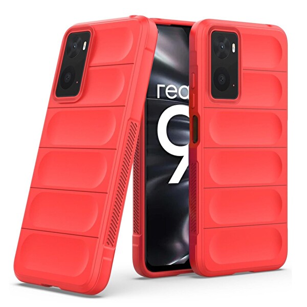 Microsonic Realme 9i 4g Kılıf Oslo Prime Kırmızı