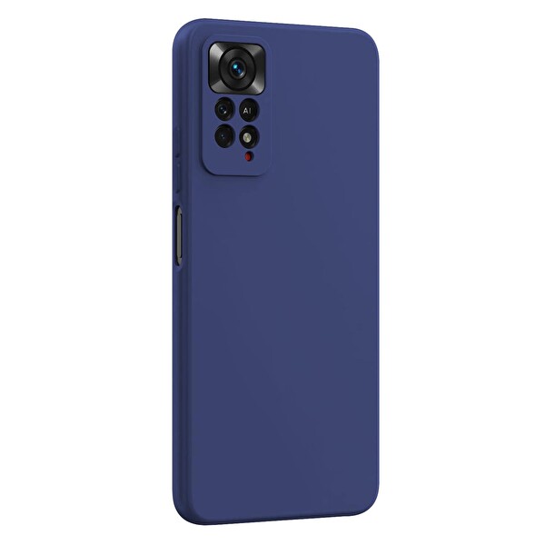Microsonic Matte Silicone Xiaomi Redmi Note 12 Pro 4g Kılıf Lacivert
