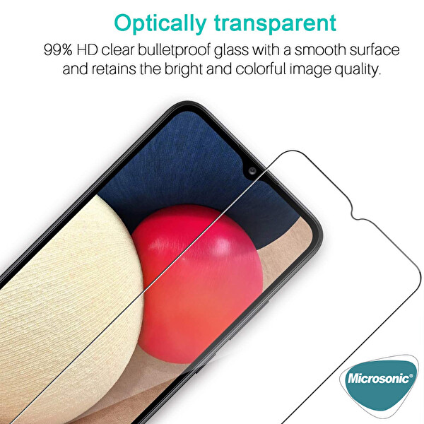 Microsonic Xiaomi Redmi 12c Tempered Glass Cam Ekran Koruyucu