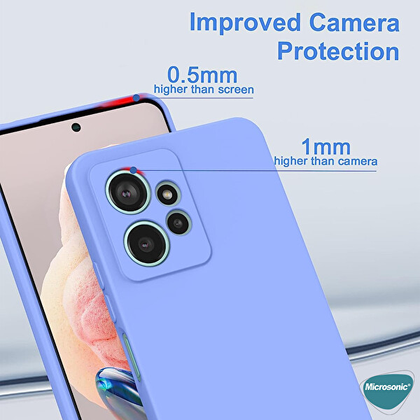 Microsonic Xiaomi Redmi Note 12 4g Kılıf Groovy Soft Siyah