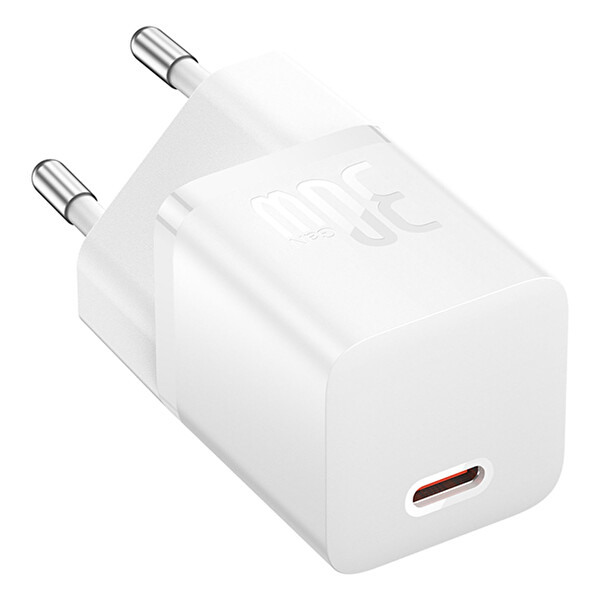 Baseus GAN5 Mini 30 W PD Beyaz Hızlı Şarj Adaptörü