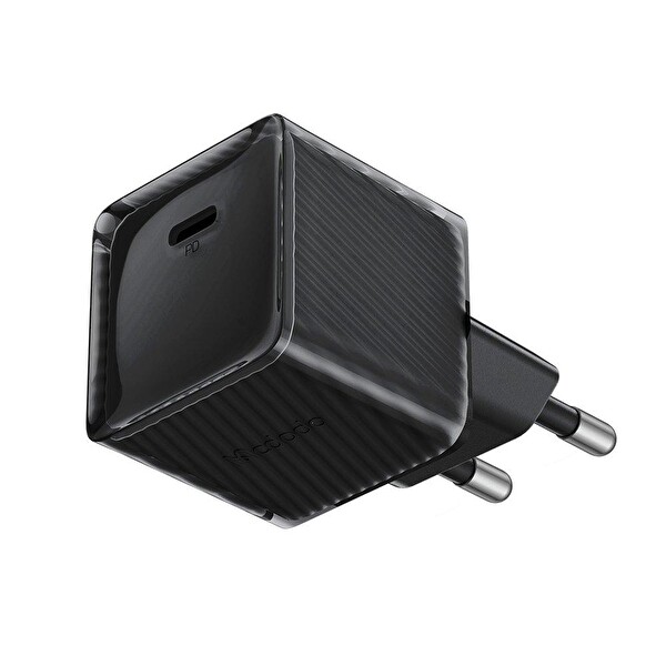 Mcdodo CH-3771 20 W PD Gan Type-C Siyah Hızlı Şarj Aleti