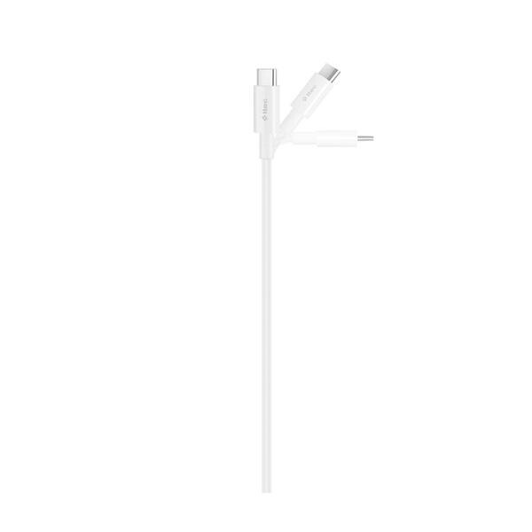 Ttec 2DK45B Type-C To Type-C 200 CM 65W PD/QC Beyaz Hızlı Şarj ve Data Kablosu