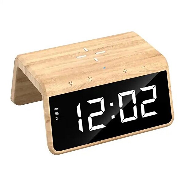 Sunowl SO700 Saat - Led Işık 15W Kablosuz Hızlı Şarj