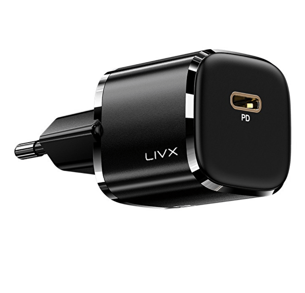 LivX LivX Rapid L23 20W USB-C Mini PD Hızlı Şarj Cihazı Güç Adaptörü