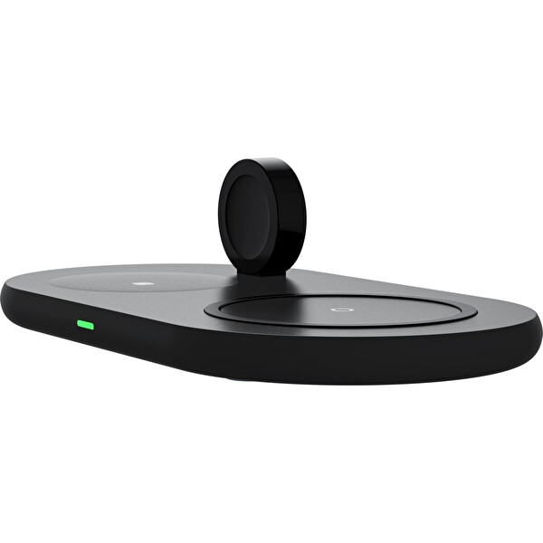 Hzl Store 3 in 1 Wireless Kablosuz Şarj Destekli 15W Hızlı Şarj Özellikli Apple Watch Airpods ve Telefon Şarjı