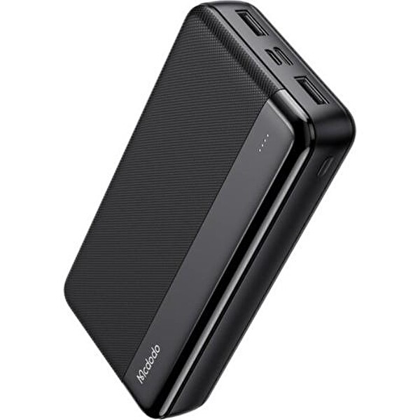 Mcdodo MC-1370 20.000 mAh Çift USB 5v 2.1A LED Göstergeli Siyah Powerbank