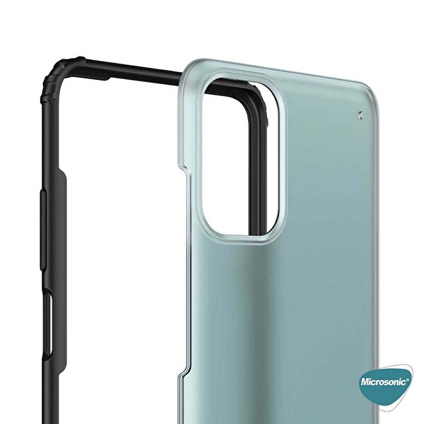Microsonic Xiaomi Redmi Note 10s Kılıf Frosted Frame Kırmızı