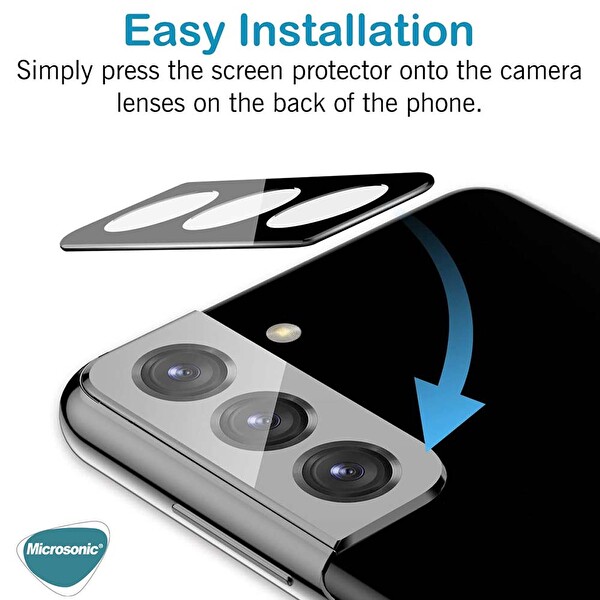 Microsonic Samsung Galaxy S21 Fe Kamera Lens Koruma Camı V2 Siyah