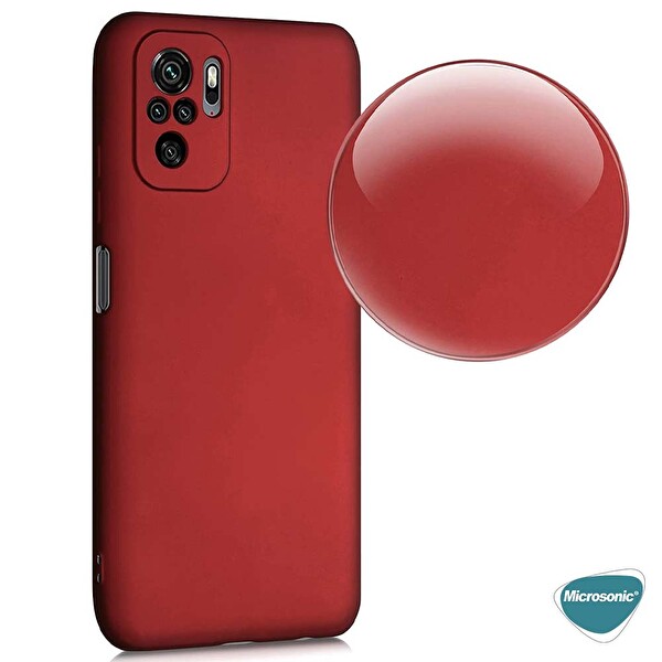 Microsonic Matte Silicone Xiaomi Redmi Note 10s Kılıf Lacivert