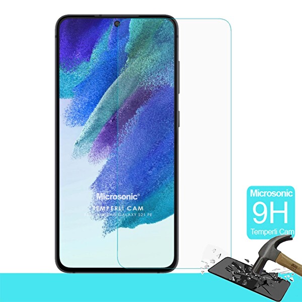 Microsonic Samsung Galaxy S21 Fe Tempered Glass Cam Ekran Koruyucu