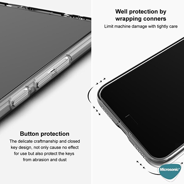 Microsonic Oppo A54 4g Kılıf Transparent Soft Beyaz