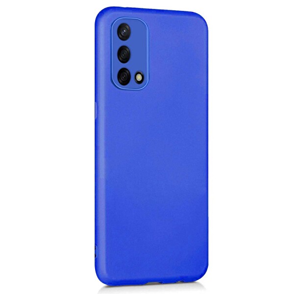 Microsonic Matte Silicone Oppo A74 4g Kılıf Mavi