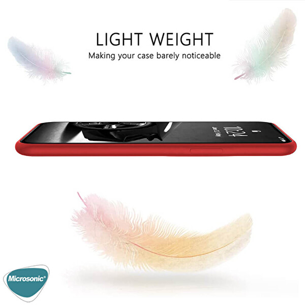 Microsonic Matte Silicone Oppo A54 4g Kılıf Kırmızı