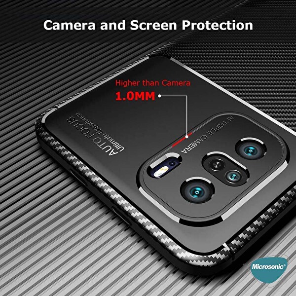 Microsonic Xiaomi Poco F3 Kılıf Legion Series Kahverengi