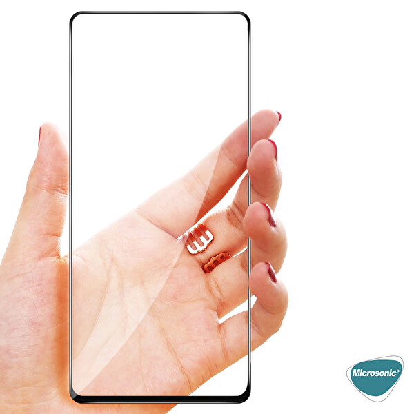 Microsonic Xiaomi Redmi Note 10 5g Tam Kaplayan Temperli Cam Ekran Koruyucu Siyah