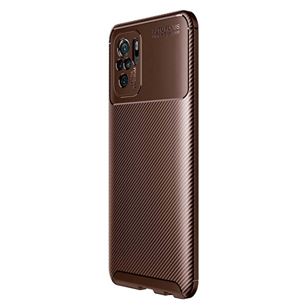 Microsonic Xiaomi Redmi Note 10s Kılıf Legion Series Kahverengi