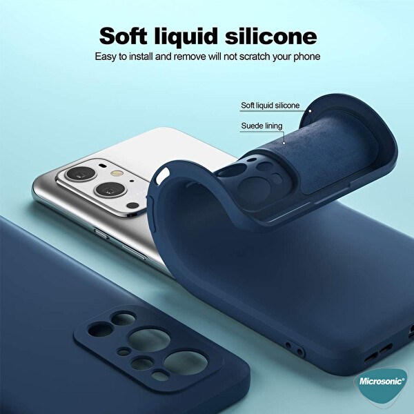 Microsonic Oneplus 9 Pro Kılıf Groovy Soft Mor