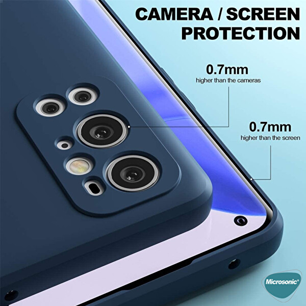 Microsonic Oneplus 9 Pro Kılıf Groovy Soft Mor