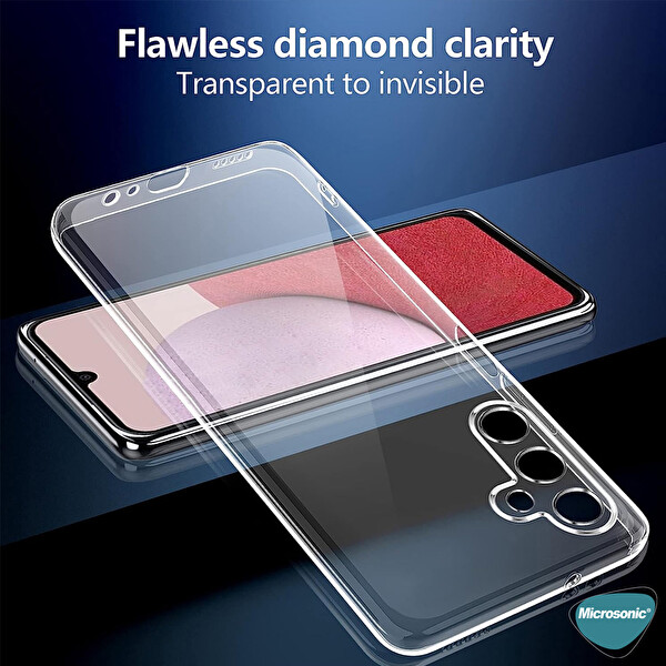 Microsonic Samsung Galaxy A24 Kılıf Transparent Soft Beyaz