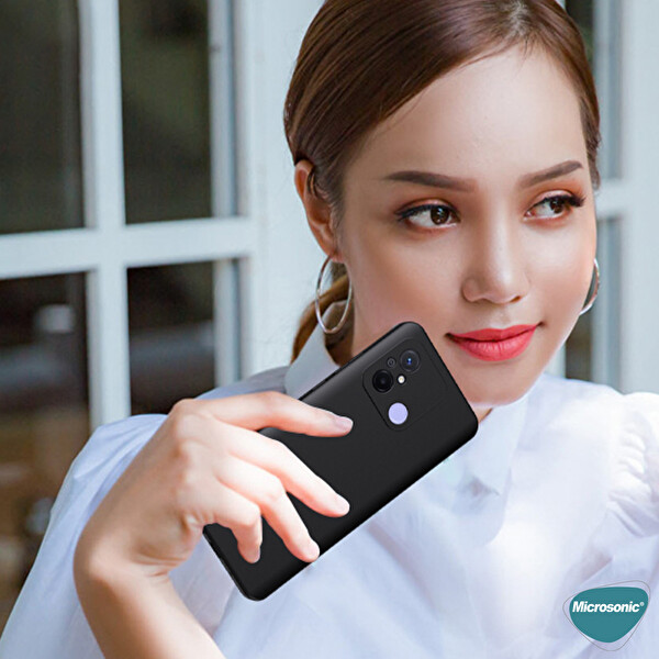 Microsonic Xiaomi Redmi 12c Kılıf Groovy Soft Koyu Yeşil