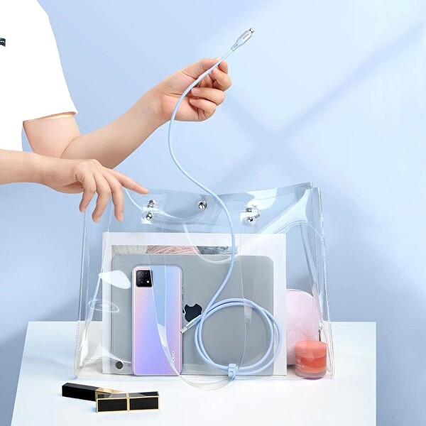 Mcdodo CA-1863 Type-C To iPhone PD 36W Hızlı 1.2 M Mor Data Şarj Kablo