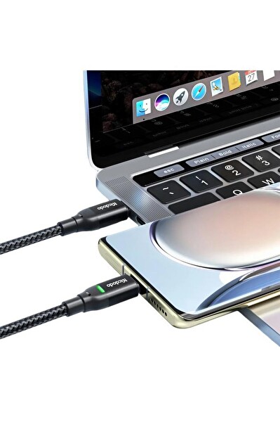 Mcdodo CA-2730 100W Type-C Type-C Hızlı 1.2 M Siyah Şarj Data Kablosu