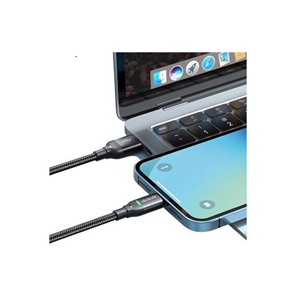 Mcdodo CA-2700 iPhone Usb 1.2 M Siyah Şarj Data Kablosu