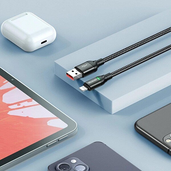 Mcdodo CA-2700 iPhone Usb 1.2 M Siyah Şarj Data Kablosu