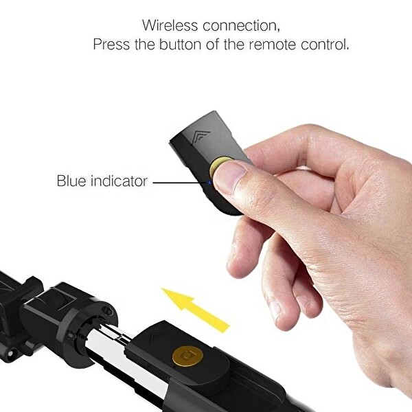 Torima K07 Uzaktan Kumandalı Mini Kablosuz Selfie Çubuğu