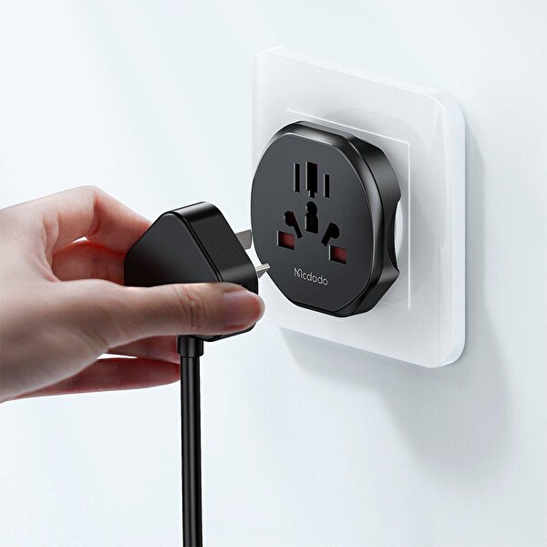 Mcdodo CP-4550 Priz Dönüştürücü Universal Siyah Seyahat Adaptörü