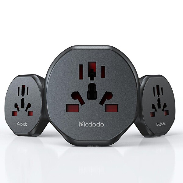 Mcdodo CP-4550 Priz Dönüştürücü Universal Siyah Seyahat Adaptörü