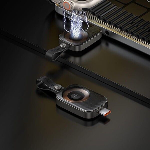 Mcdodo CH-4993 Apple Watch Type-C Kablosuz Şarj Cihazı Siyah