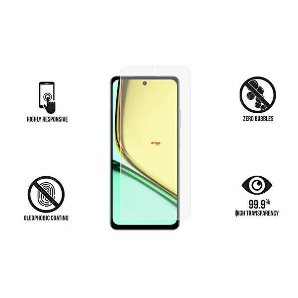 Realme 12 Lite Ekran Koruyucu Mat Parmak İzi Bırakmaz