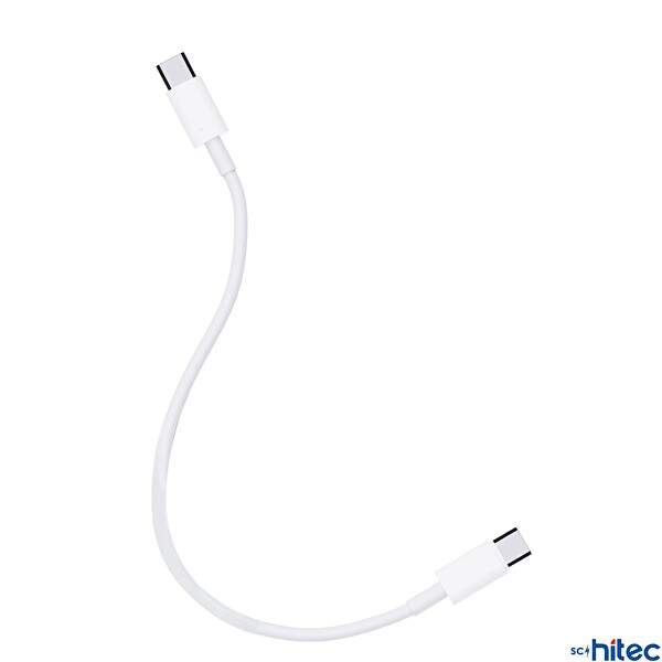 ScHitec 6A 100W Type-C to Type-C 25 CM Süper Hızlı Data ve Şarj Kablosu