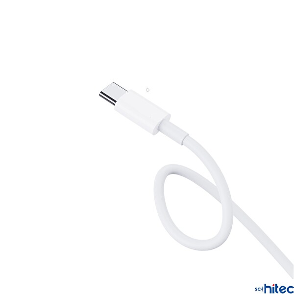 ScHitec 6A 100W Type-C to Type-C 25 CM Süper Hızlı Data ve Şarj Kablosu