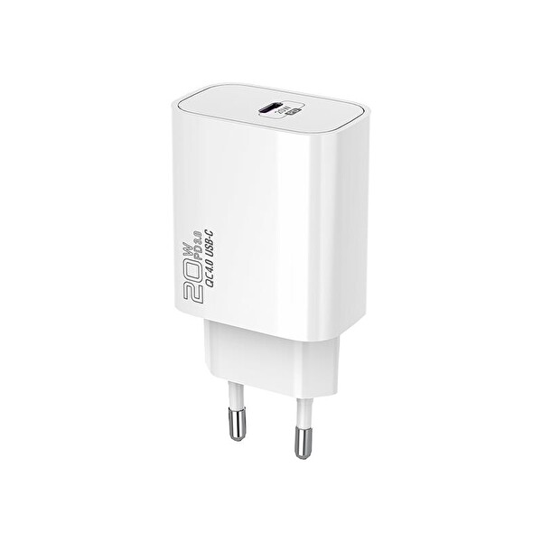 S-Link SL-EC62PD Hızlı Ev Şarj Adaptörü PD Lightning Kablolu 20W PD3.0+QC4.0