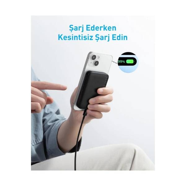 Anker 321 MagGo Battery (PowerCore 5K) B2B - Beyaz