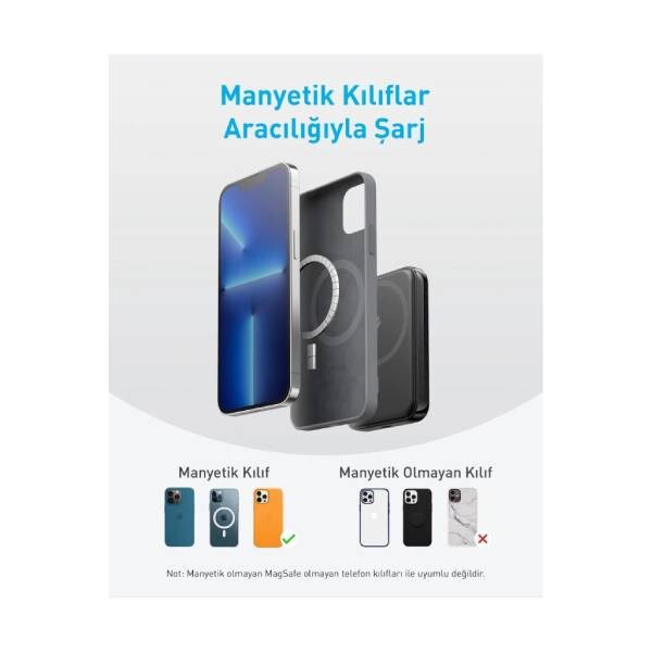 Anker 321 MagGo Battery (PowerCore 5K) B2B - Beyaz