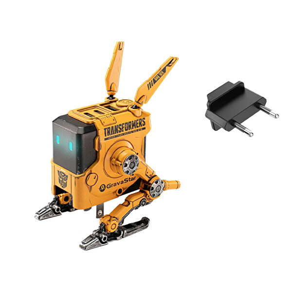 GravaStar Alpha65 Özel Seri Robot Figürlü Sarı 65W Hızlı Şarj Adaptörü