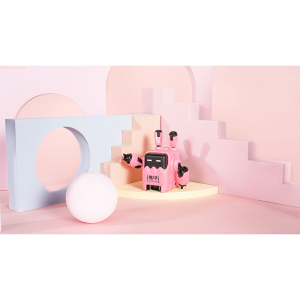 GravaStar Delta35 Pembe Robot Figürlü 35W Hızlı Şarj Adaptörü