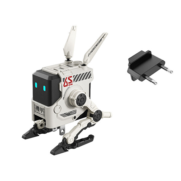 GravaStar Alpha65 Beyaz Robot Figürlü 65W Hızlı Şarj Adaptörü