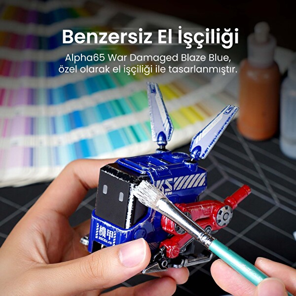 GravaStar Alpha65 Mavi Özel Seri Robot Figürlü 65W Hızlı Şarj Adaptörü