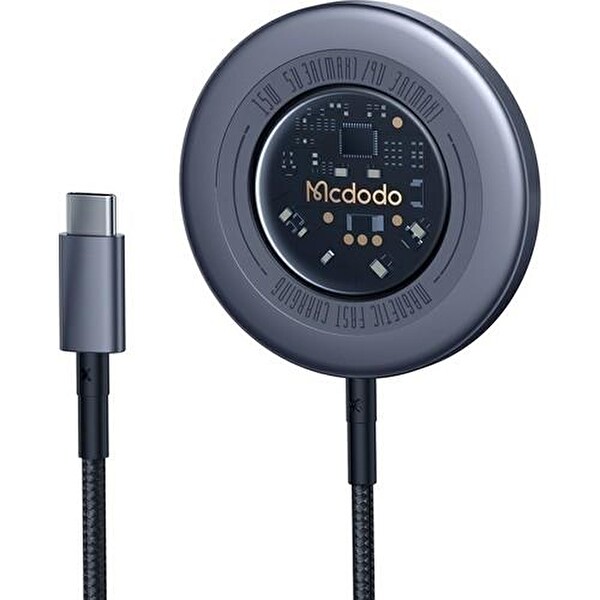 Mcdodo CH-2330 15 W Magsafe Hızlı Şarj Cihazı Koyu Gri