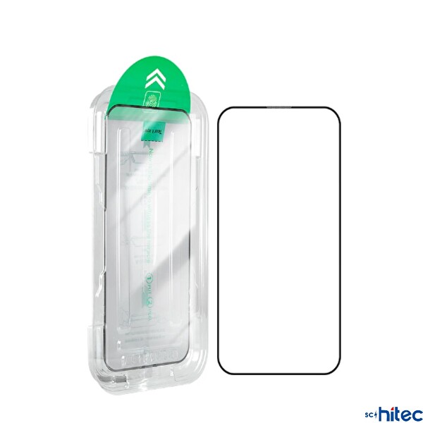 ScHitec Apple iPhone 15 Pro 5D Ekran Koruyucu Magic Kolay Uygulama Aparatlı