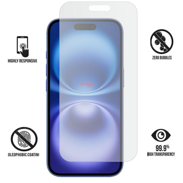 Engo iPhone 16 Mat Ekran Koruyucu Parmak İzi Bırakmaz