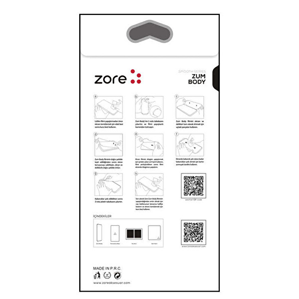 Zore Apple iPhone 12 Pro Max Zore Mat Zum Body Arka Koruyucu