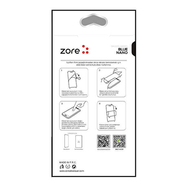 Zore Apple iPhone 12 Pro Max Zore Blue Nano Ekran Koruyucu